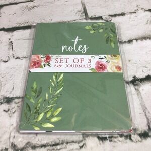Set of 3 Journals Lined Paper Paperback 6" x 8" Notebooks New